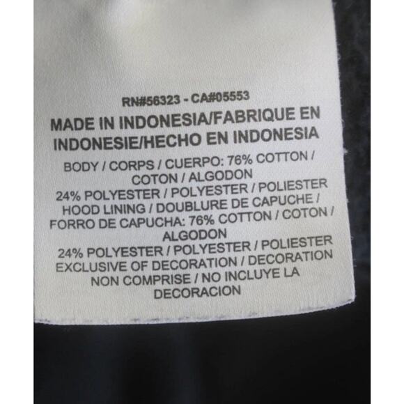 Supreme x Jordan Hooded Sweatshirt Size Large Black Fall 2015 Big Logo Front - Picture 7 of 10